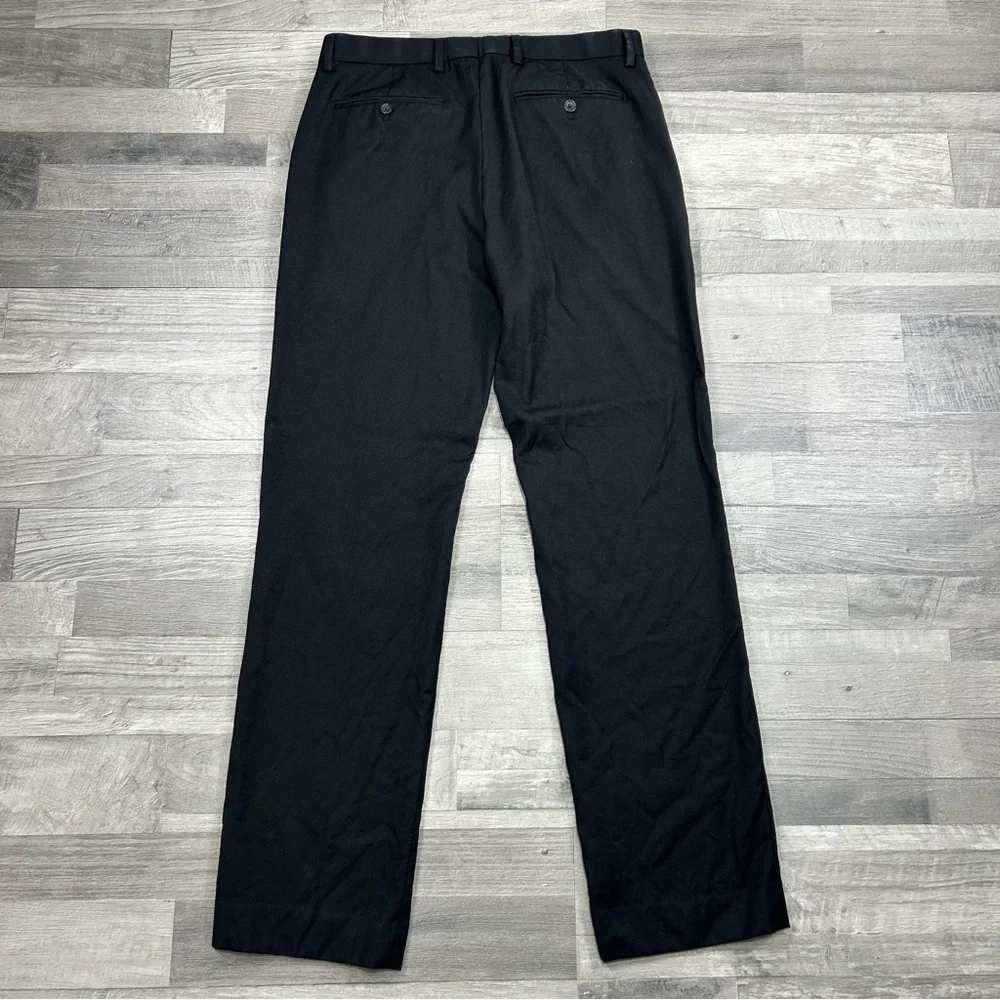 Banana Republic Men's Black Tailored Slim Fit Dess Pants